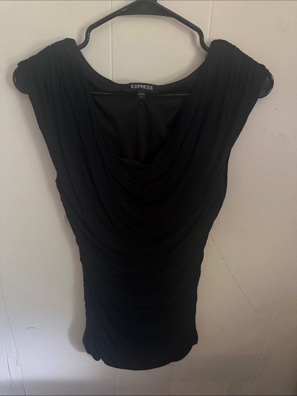 Express Black Draped Women’s Top Size Small